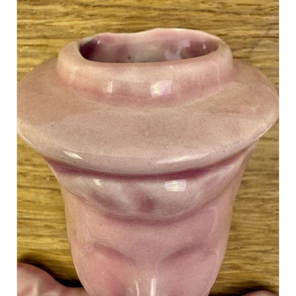 VTG McCoy Southern Belle Pink Wall Pocket Planter Art Pottery USA #2